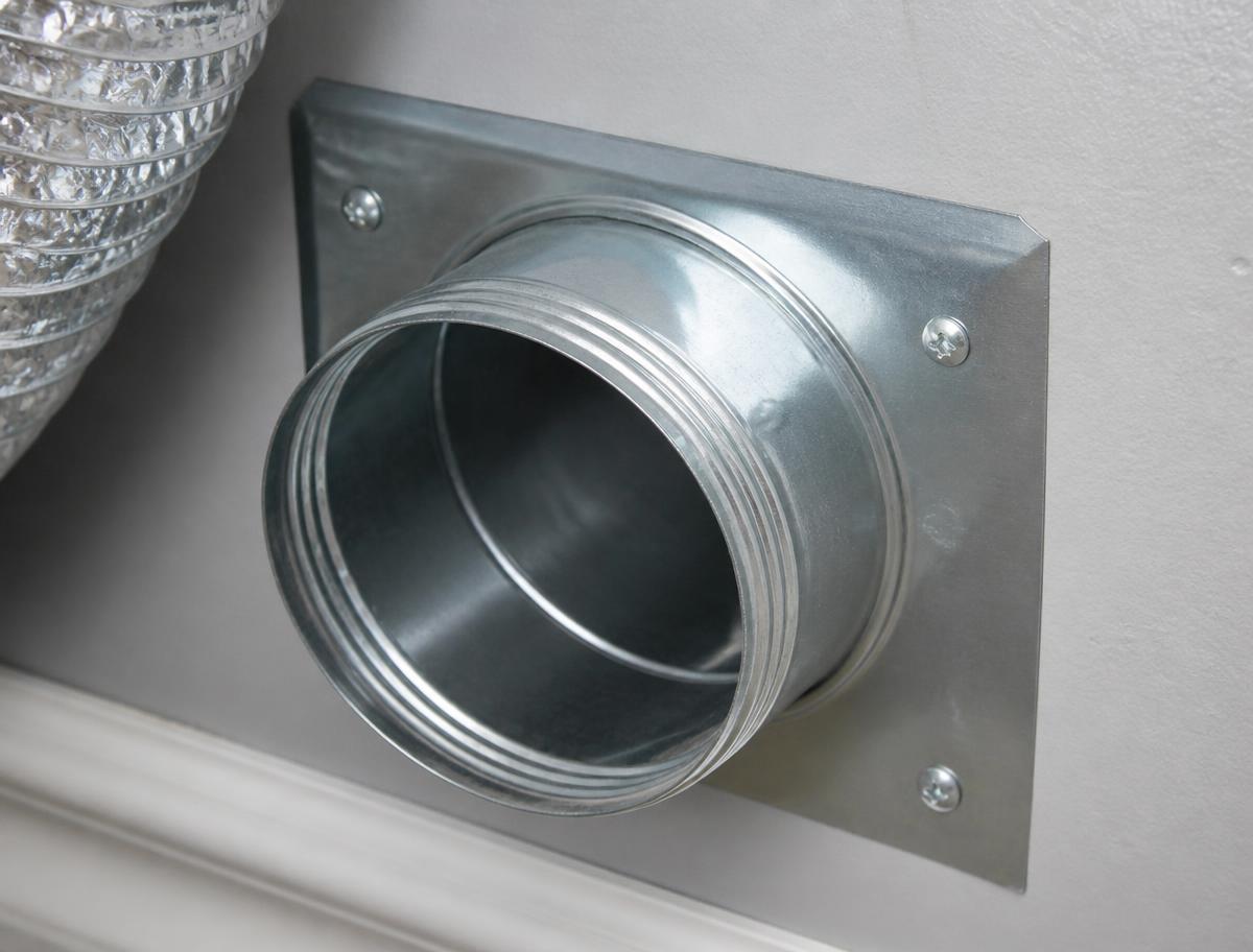Clean dryer vent duct after professional cleaning